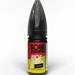 Sour Strawberry Nic Salt E-Liquid - Riot Bar Edition