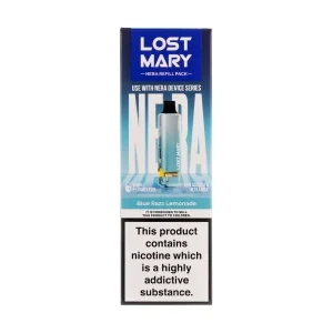 Blue Razz Lemonade Nera 15k Prefilled Pod + Refill by Lost Mary