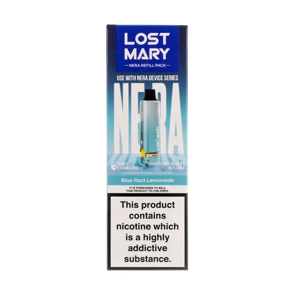Blue Razz Lemonade Nera 15k Prefilled Pod + Refill by Lost Mary