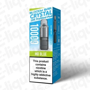 Bloody Bar Crystal 10K Mr Blue Prefilled Pod