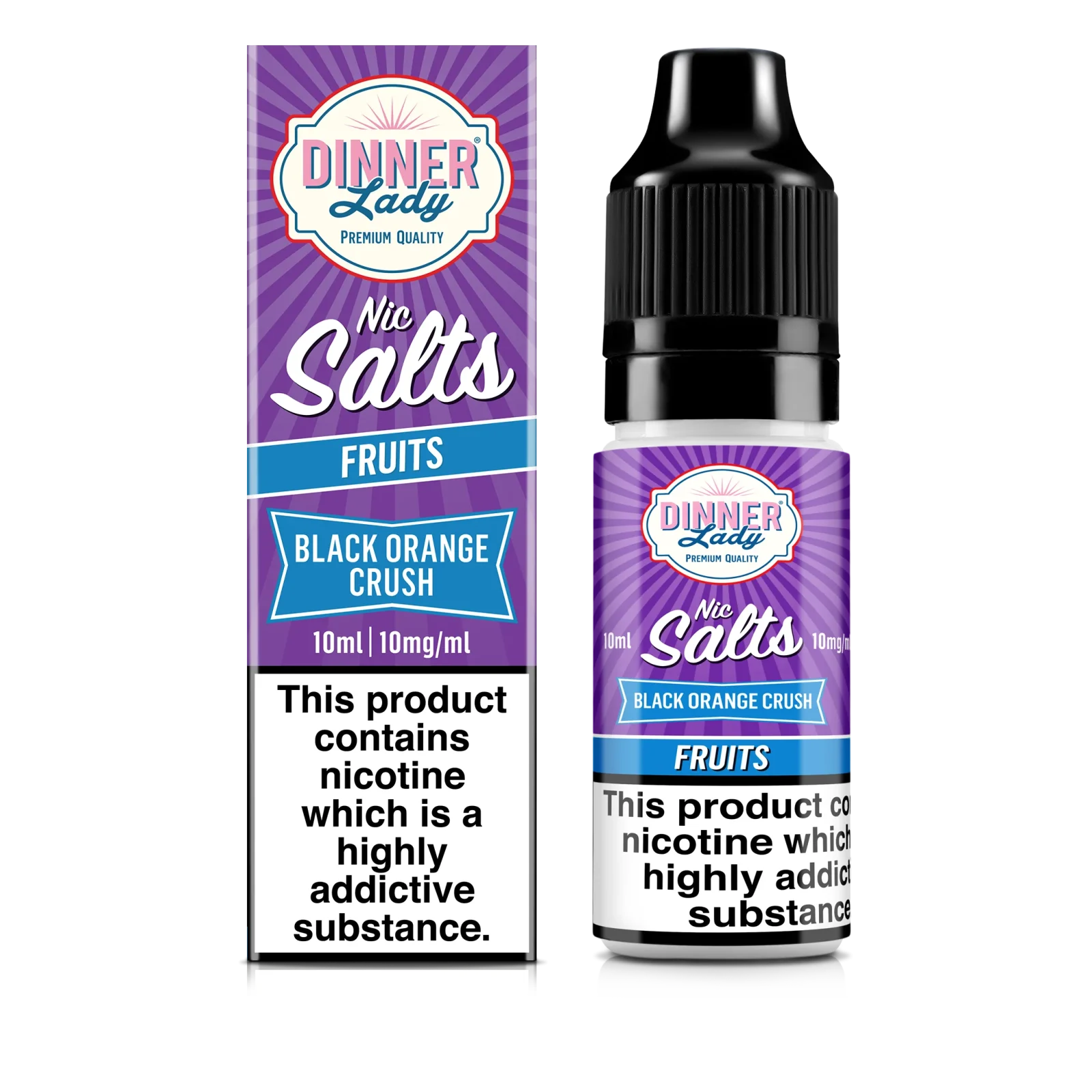 Dinner Lady - Black Orange Crush Nic Salt E-Liquid - Image 2