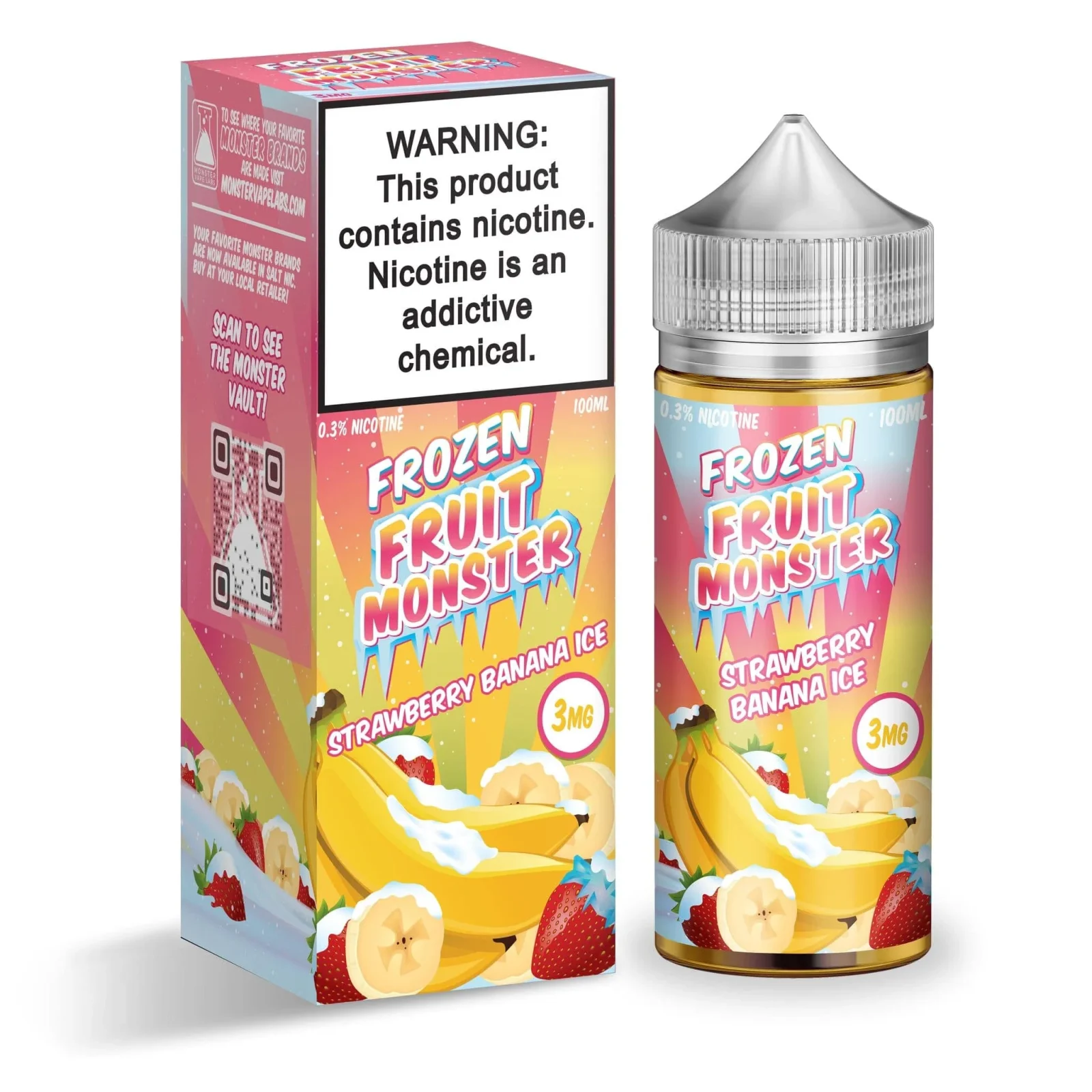 Strawberry Banana ICE - Frozen Fruit Monster - 100mL