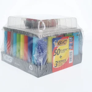 BIC (DSPLY 50pc + 3 BONUS)(Maxi Lighter)
