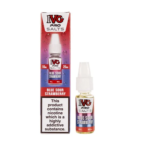 Blue Sour Strawberry Nic Salt E-Liquid by IVG Pro Salts