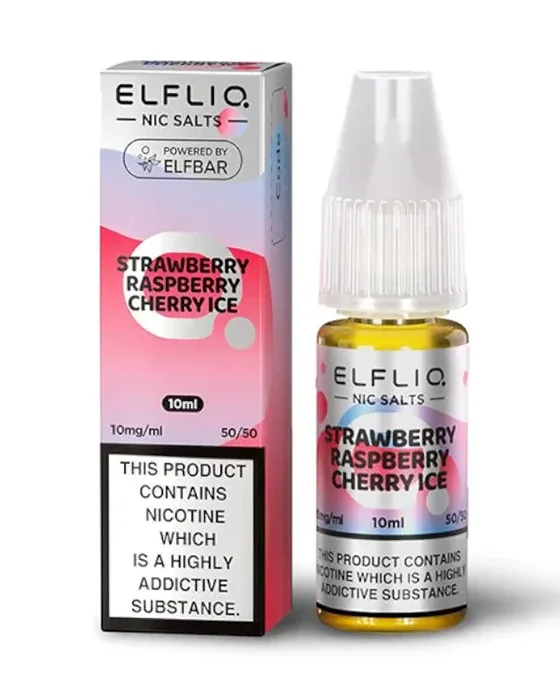Strawberry Raspberry Cherry Ice Nic Salt E-Liquid - ElfLiq - Image 2
