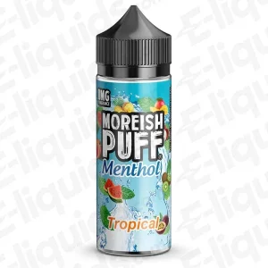 Moreish Puff Menthol Tropical Menthol 100ml Shortfill Vape Juice