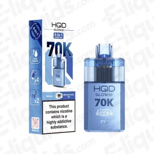 HQD Glow Air 70K Mr Blue-Mr Blue Razz Ice Prefilled Pod Kit
