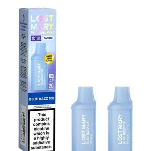 Blue Razz Ice Lost Mary BM600 Pods (x2)