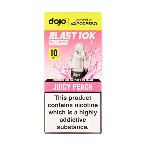 Juicy Peach Dojo Blast 10K Prefilled Pod + Refill by Vaporesso
