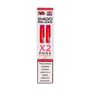 Strawberry Ice IVG 2400 Reload Replacement Pods - 2 Pack