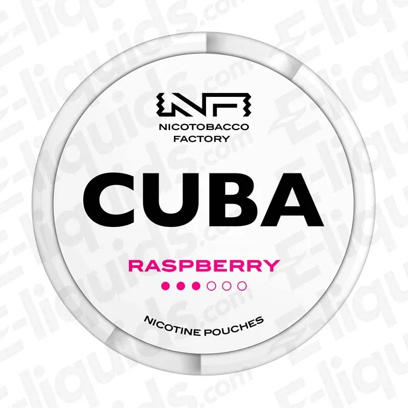 CUBA White Raspberry Nicotine Pouches