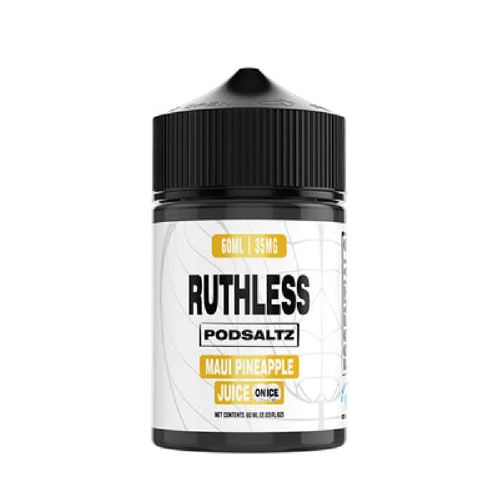 Maui Pineapple Juice On Ice Ruthless Essentials Salts 60mL