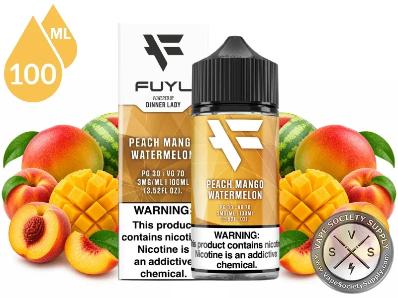 Peach Mango Watermelon FUYL By Dinner Lady 100ml