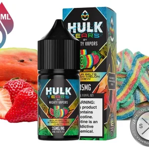 Sour Belts Straw-Melon Chew Hulk Tears Salt 30ml