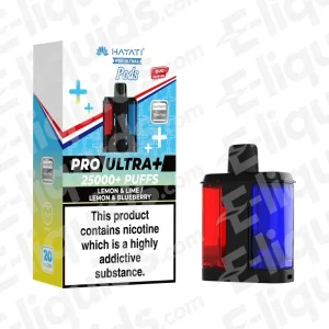 Hayati Pro Ultra+ 25K Lemon & Lime - Lemon & Blueberry Prefilled Pods