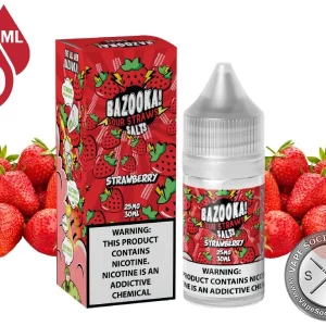 Strawberry BAZOOKA SOUR STRAWS SALT 30ml