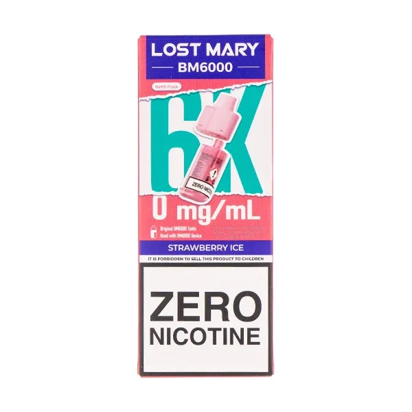 Strawberry Ice BM6000 Prefilled Pod + Refill by Lost Mary - Image 2