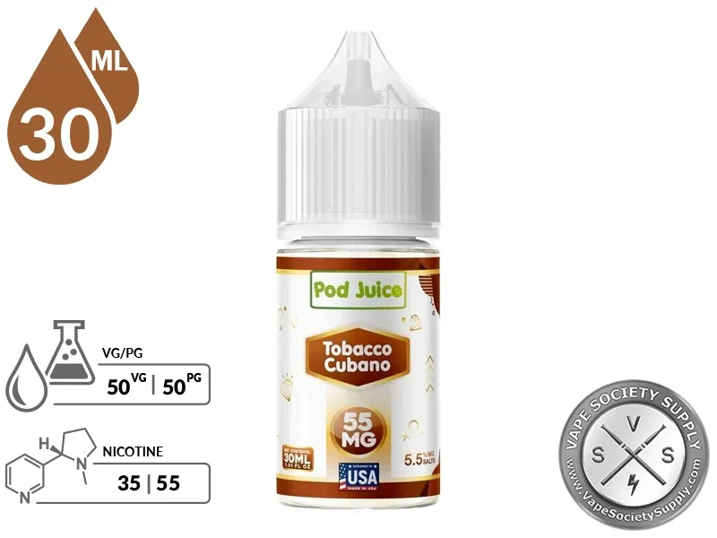 Tobacco Cubano POD JUICE SALT 30ml - Image 2