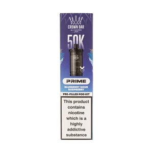 Blueberry Sour Raspberry 50K Hypermax Prime Prefilled Pod + Refill by Al Fakher