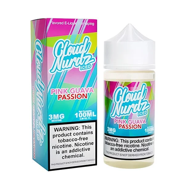 Guava Passionfruit Iced (Pink Guava Iced) Cloud Nurdz TFN 100mL