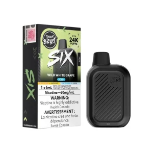 Flavour Beast SIX 24K Disposable Vape - Wild White Grape Iced