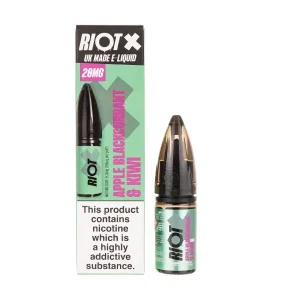Apple Blackcurrant & Kiwi Nic Salt E-Liquid by Riot X