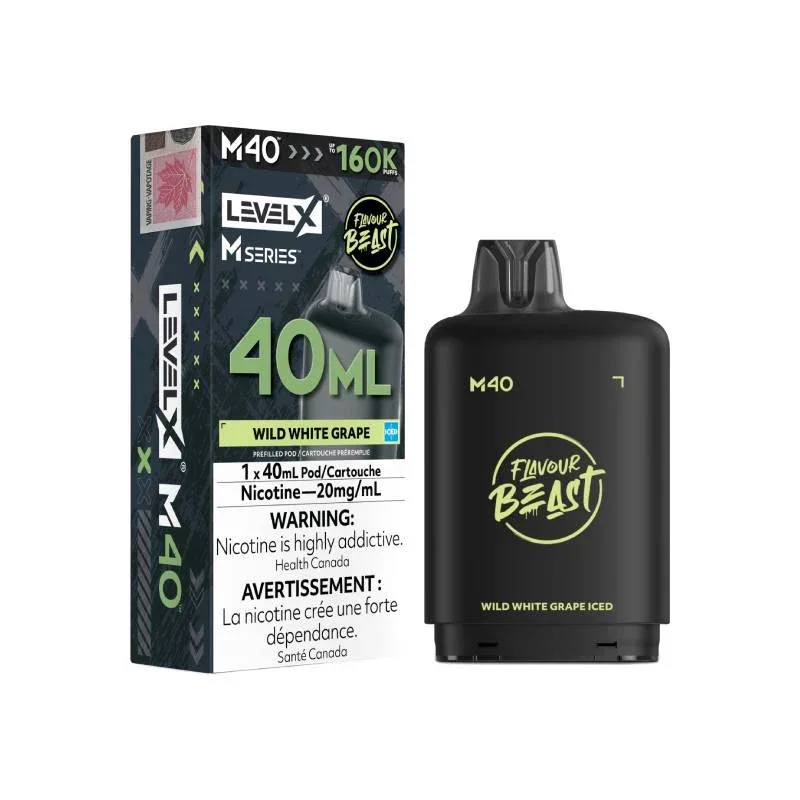 Level X M40 Series - Wild White Grape Iced 160K Pods