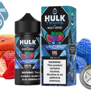 HULK TEARS Blue Razz Straw-Melon Chew 100ml