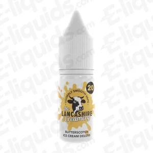 The Lancashire Creamery Butterscotch Ice Cream Nic Salt