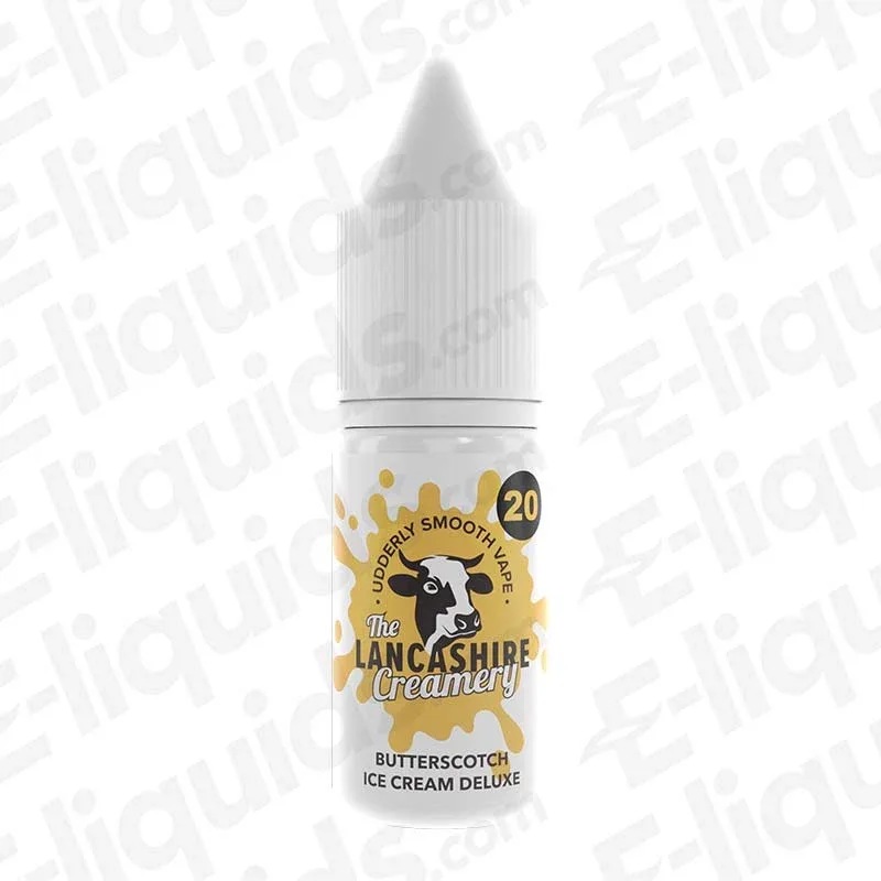 The Lancashire Creamery Butterscotch Ice Cream Nic Salt