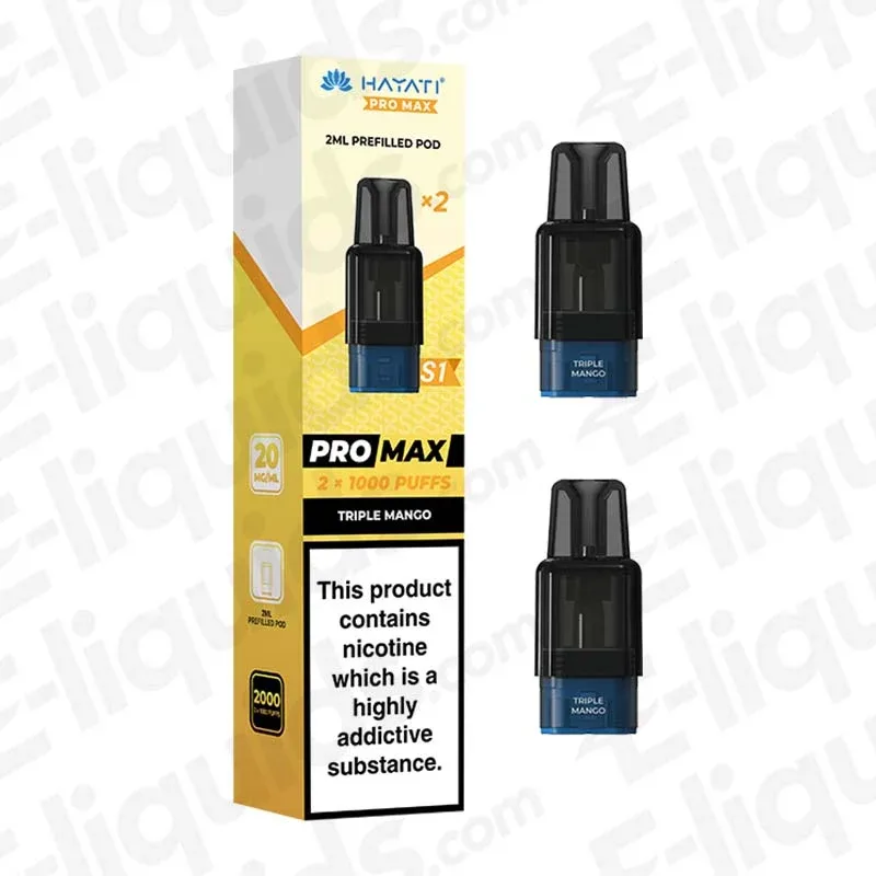 Hayati Pro Max S1 Triple Mango Prefilled Replacement Pod
