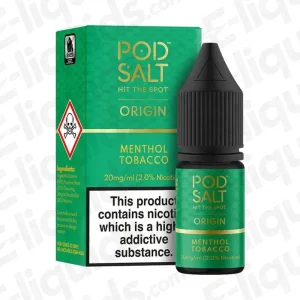 Pod Salt Origin Menthol Tobacco Nic Salt