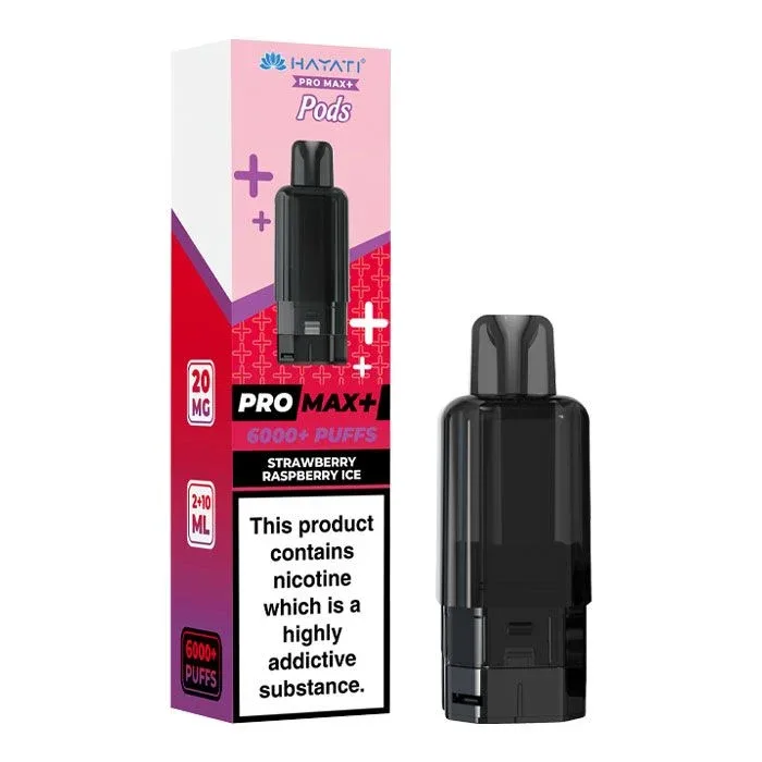 Hayati Pro Max Plus 6000 - Strawberry Raspberry Ice Refill Pod