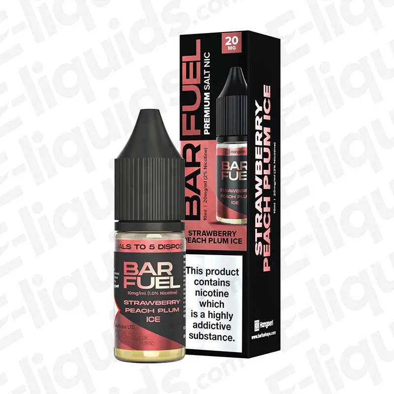 Bar Fuel Strawberry Peach Plum Ice Nic Salt Clearance