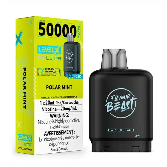 Level X Flavour Beast G2 Ultra Polar Mint Iced (6/box)