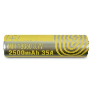 MXJO IMR Yellow 18650 2500mAh Battery