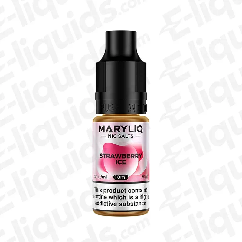 Strawberry Ice Nic Salt Vape Juice by Maryliq