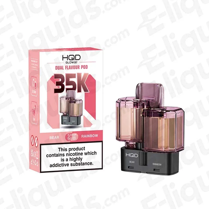 HQD Glow Air 35K Bear-Rainbow Prefilled Pod