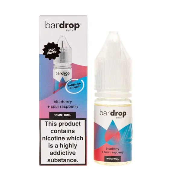 Blueberry Sour Raspberry Nic Salt E-Liquid by Bar Drop