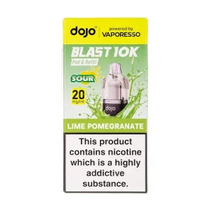 Lime Pomegranate Dojo Blast 10K Prefilled Pod + Refill by Vaporesso
