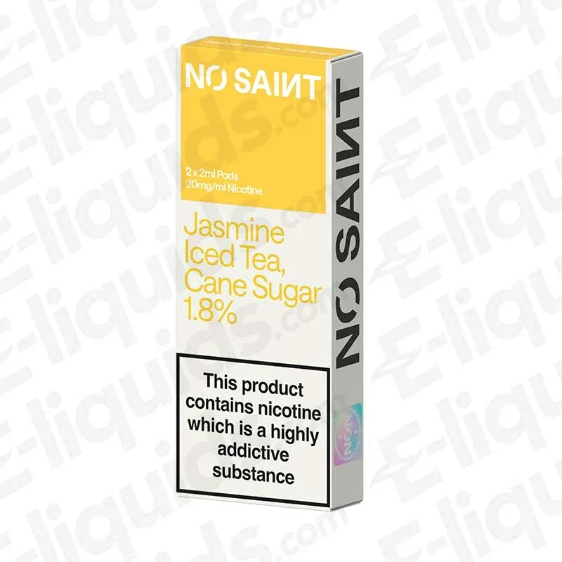 NO SAINT Jasmine Iced Tea Cane Sugar Prefilled Pod