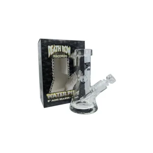 Death Row Records (Water Pipe) DRWP0009 Mini Beaker 8" 7mm Thick Glass with 14mm Bowl