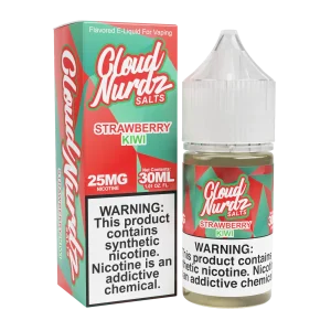 Cloud Nurdz Salt Strawberry Kiwi (Salt Nicotine) – 30mL