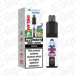 Hayati Pro Max+ 6K World Cup Edition (England) Mr Blue Prefilled Pod Kit