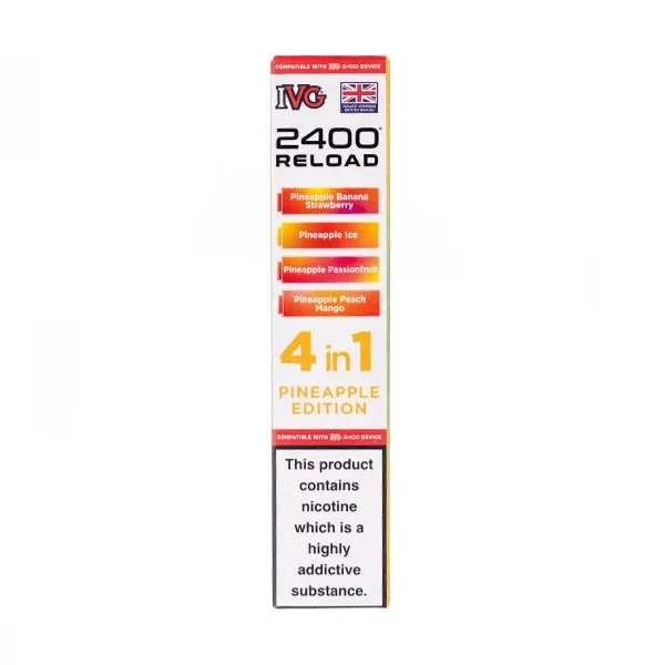 Pineapple Edition IVG 2400 Reload Replacement Pods - 4 Pack