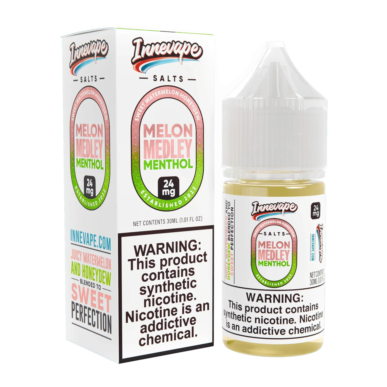 Melon Medley Menthol SALT - Innevape E-Liquids - 30mL
