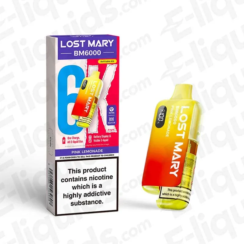 Lost Mary BM6000 Pink Lemonade Prefilled Pod Kit