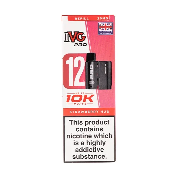 Strawberry Hub Pro 12 Prefilled Pod + Refill by IVG
