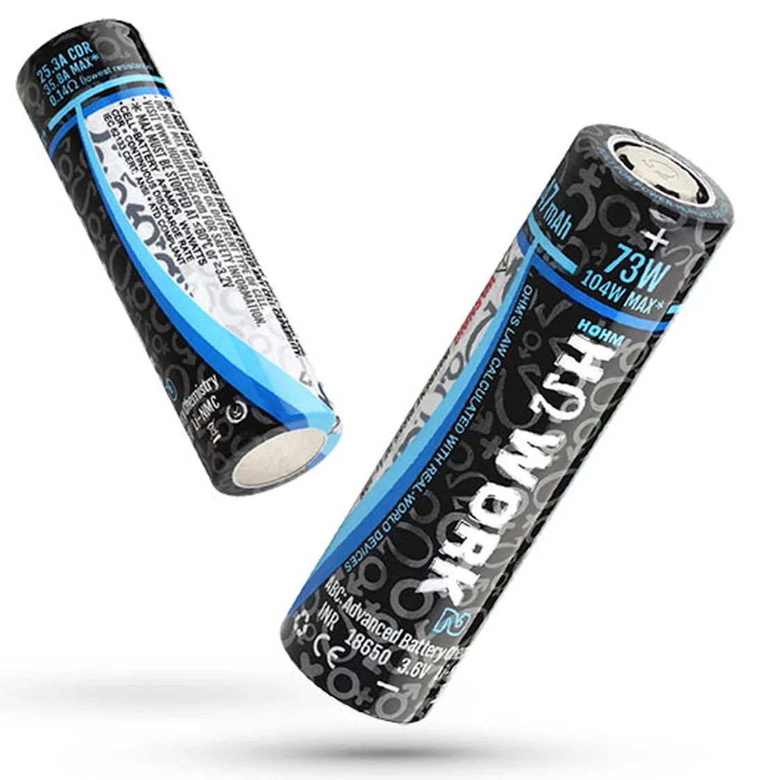 Hohm Tech Hohm Work 18650 2547mAh 25.3A 2 Pack