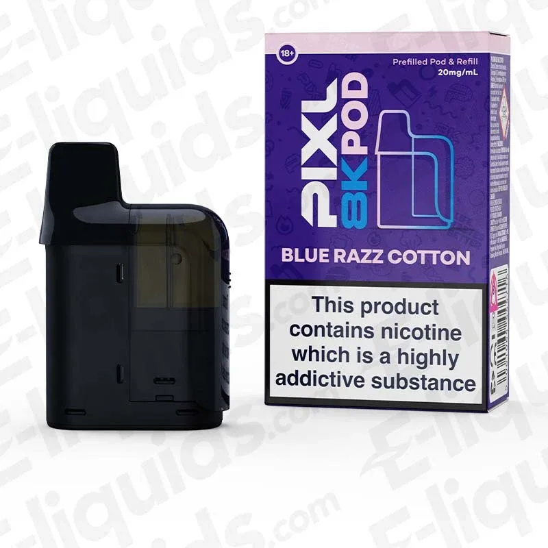PIXL 8000 Blue Razz Cotton Prefilled Pod